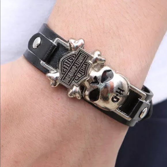 Harley-Davidson Other - Harley Davidson Men’s Black & Silver Bracelet